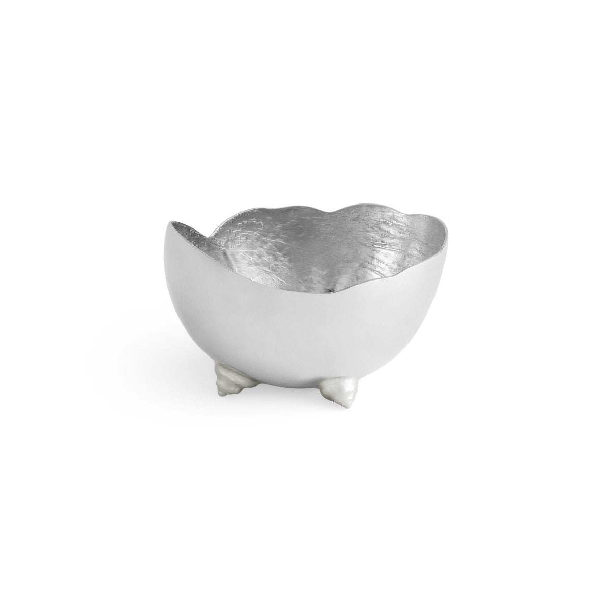 Ocean Reef Moon Shell Bowl - Handcrafted Ceramic Decorative Bowl for Home Decor, Beach Themed Centerpiece | Perfect for Coastal Living Rooms, Bathrooms, and Beach House Decor