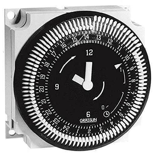 Intermatic Grasslin FM1SWUZ-240U 7-Day 21A SPDT Electromechanical Timer Module - Perfect for Home Automation, HVAC Systems & Industrial Equipment Control