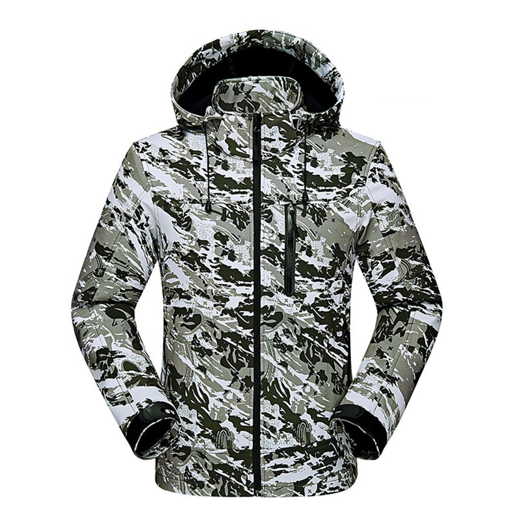 Sun Lorence Windproof Softshell Fleece Hiking Jacket for Women & Men - Water-Resistant Outdoor Raincoat for Hiking, Camping & Winter Adventures
