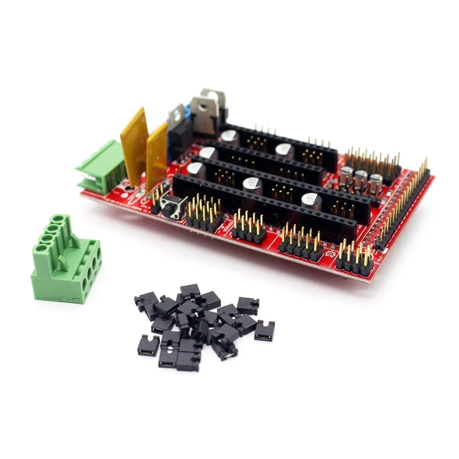 RAMPS 1.4/1.5/1.6 Compatible 3D Printer Control Board - High Performance Controller for RepRap, Anet, Creality 3D Printers - Perfect for DIY 3D Printing Projects and Repairs