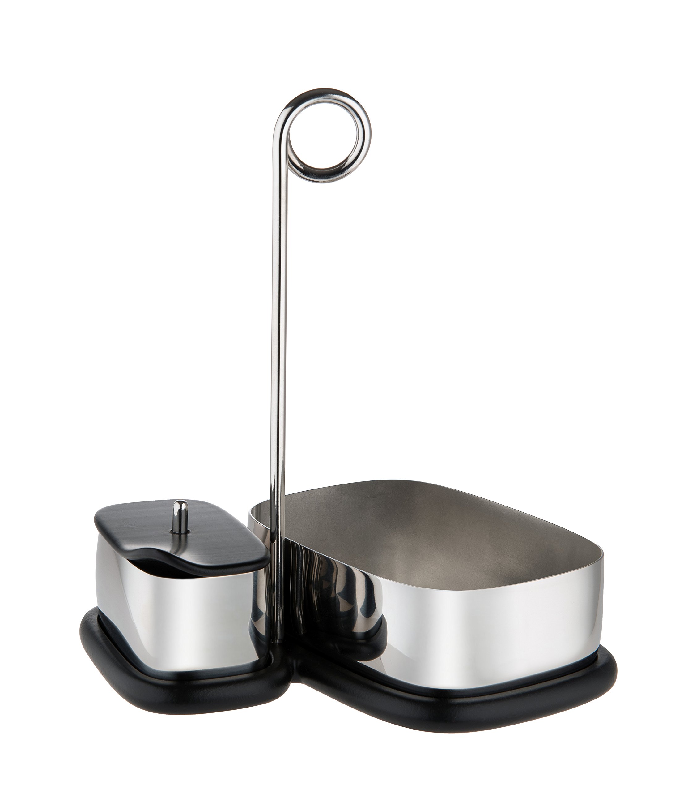 Alessi Grey Tea and Coffee Set - 19 x 17.5 x 23 cm Stainless Steel Accessories for Home & Office Brewing