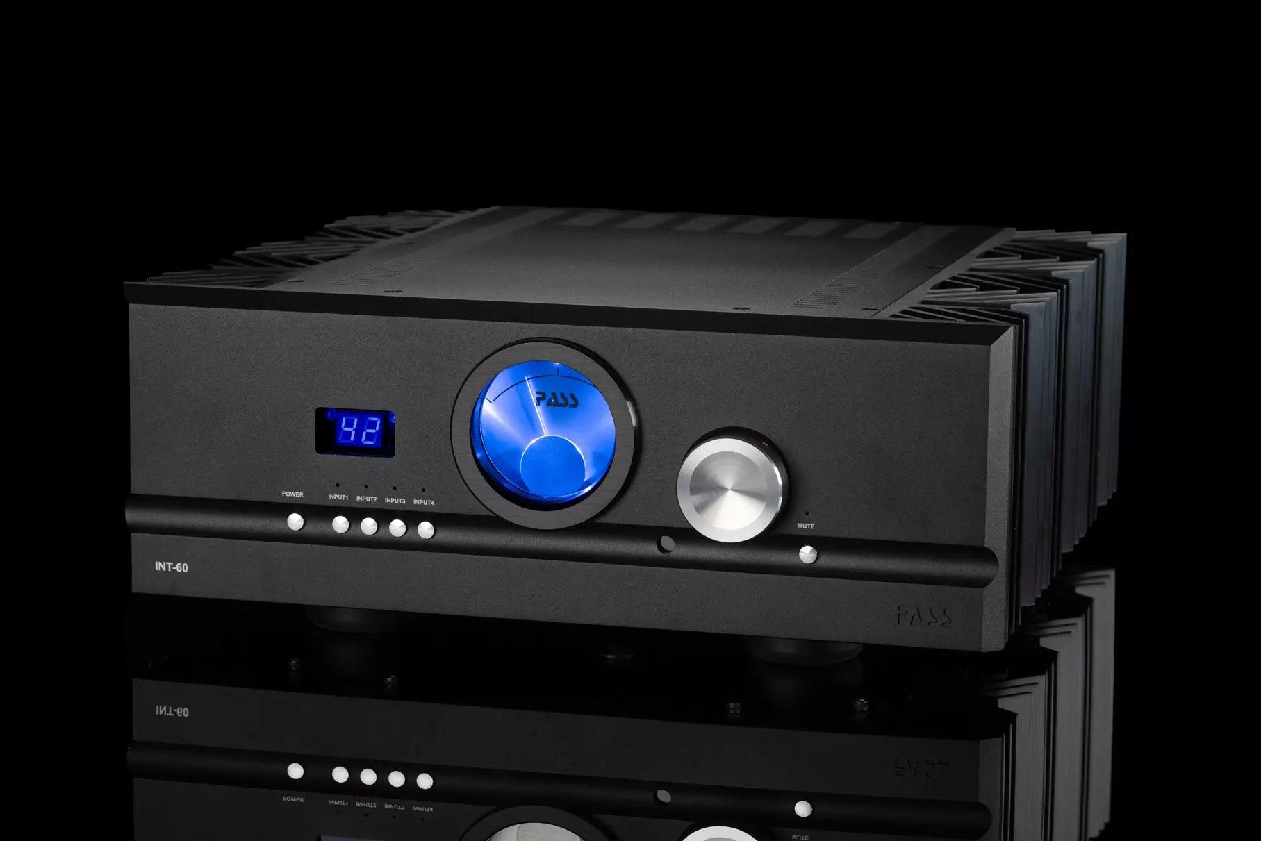 PASS Labs INT-60 High-End Integrated Stereo Amplifier - Perfect for Home Audio, Hi-Fi Systems & Audiophile Listening Rooms