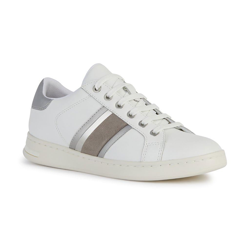 Geox Women's Breathable Low-Top Sneakers - Comfortable Casual Walking Shoes for Women - Perfect for Work, Travel & Everyday Wear