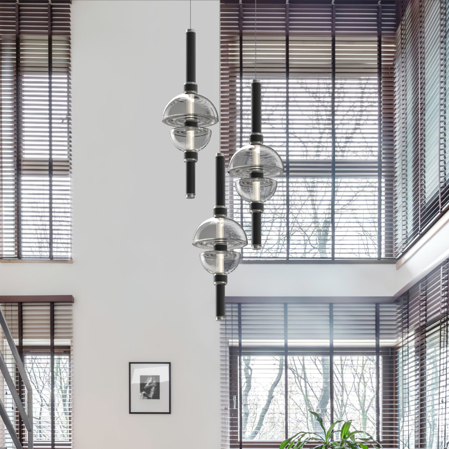 Aurora Luminosity Pendant Lamp - Modern Nordic Style LED Hanging Light for Bedroom, Living Room, Dining Room & Kitchen Decor