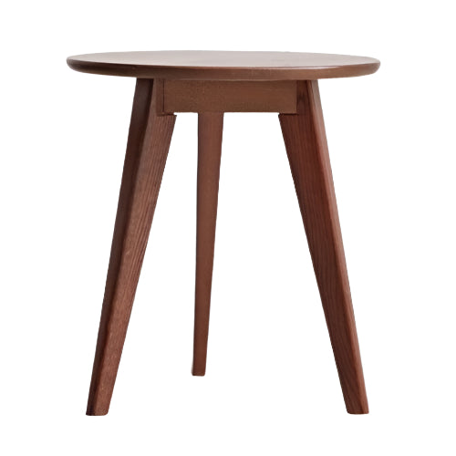 Solid Oak & Black Walnut Wood Side Table - Nightstand, End Table for Living Room, Bedroom, Office | Rustic Modern Furniture for Home Decor