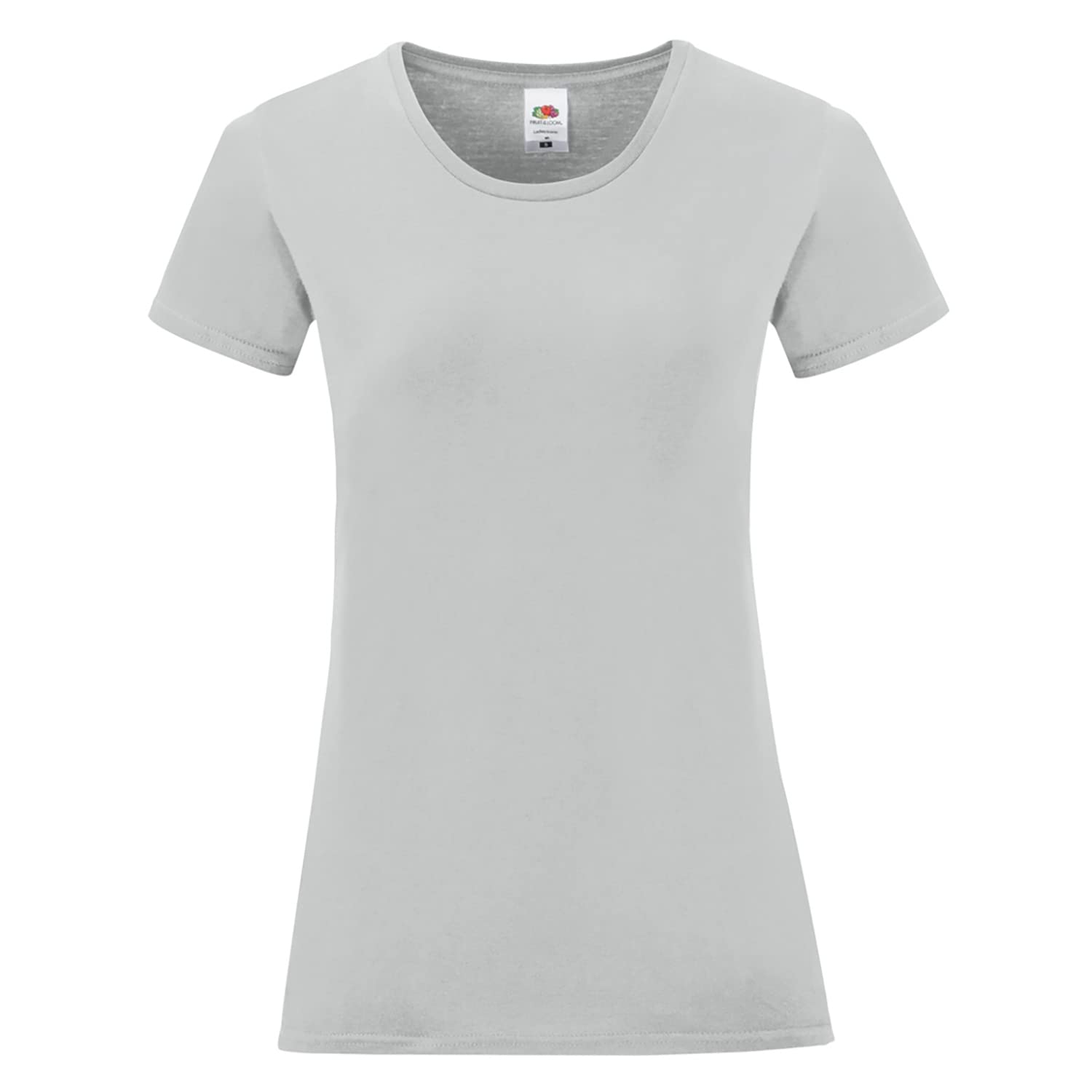 Fruit of the Loom Women's Iconic Comfort Soft Cotton T-Shirt - XL Size in Zinc Color - Perfect for Casual Wear, Lounge & Everyday Outfits