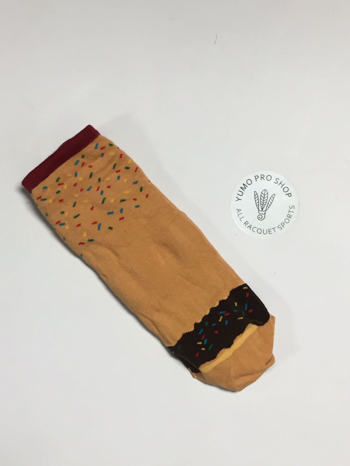 Chocolate Doughnut Socks - Fun & Comfortable Novelty Food Socks for Women & Men - Perfect for Gift Giving, Costume Parties, and Casual Wear