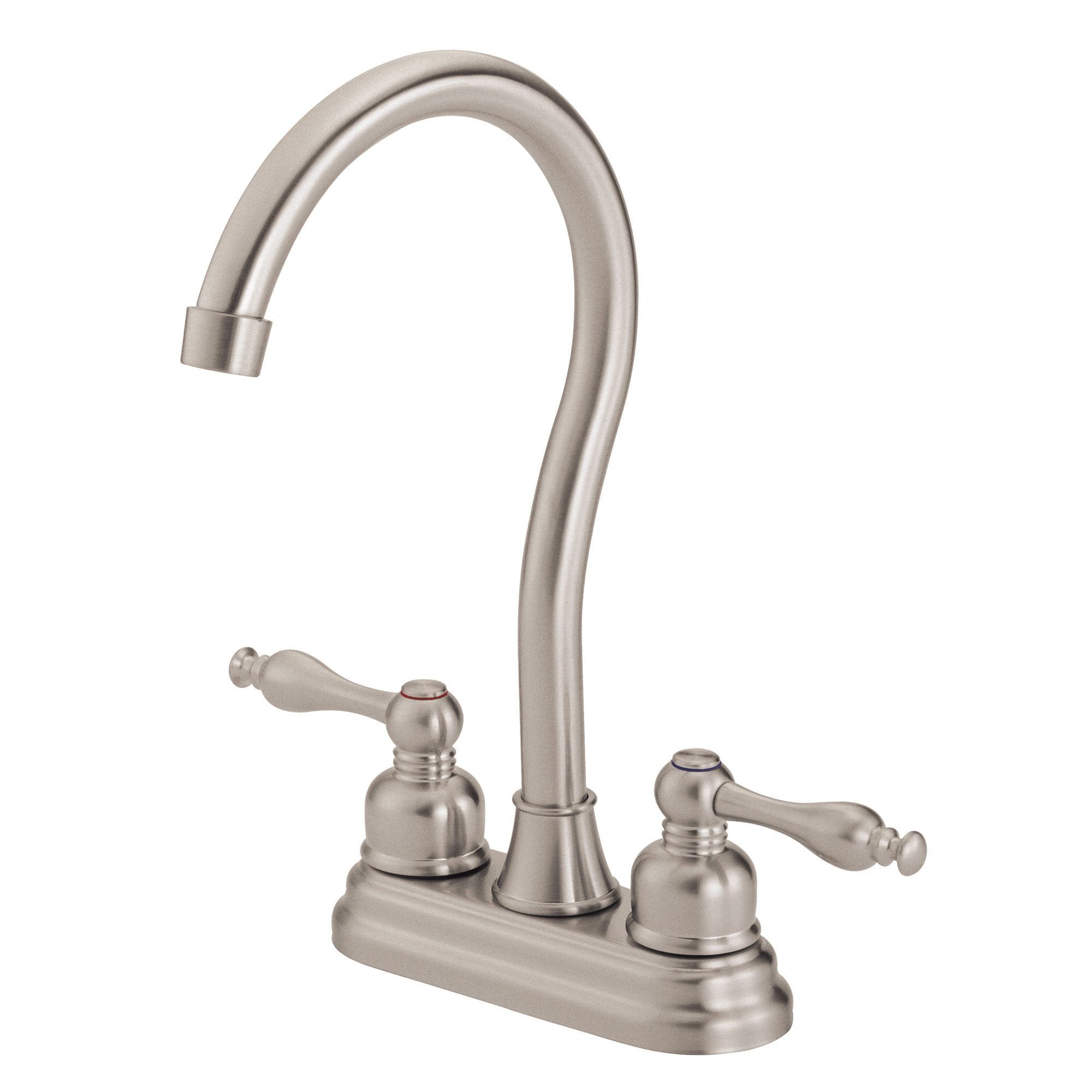 Danze Sheridan 2 Lever Handle Bar Faucet - Stainless Steel Finish for Kitchen & Commercial Use | Durable & Stylish Sink Faucet for Restaurants, Bars & Home Kitchens