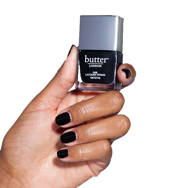 Butter London Patent Shine 10X Nail Lacquer - Union Jack Black | Long-Lasting High Gloss Polish for Parties, Events & Everyday Wear