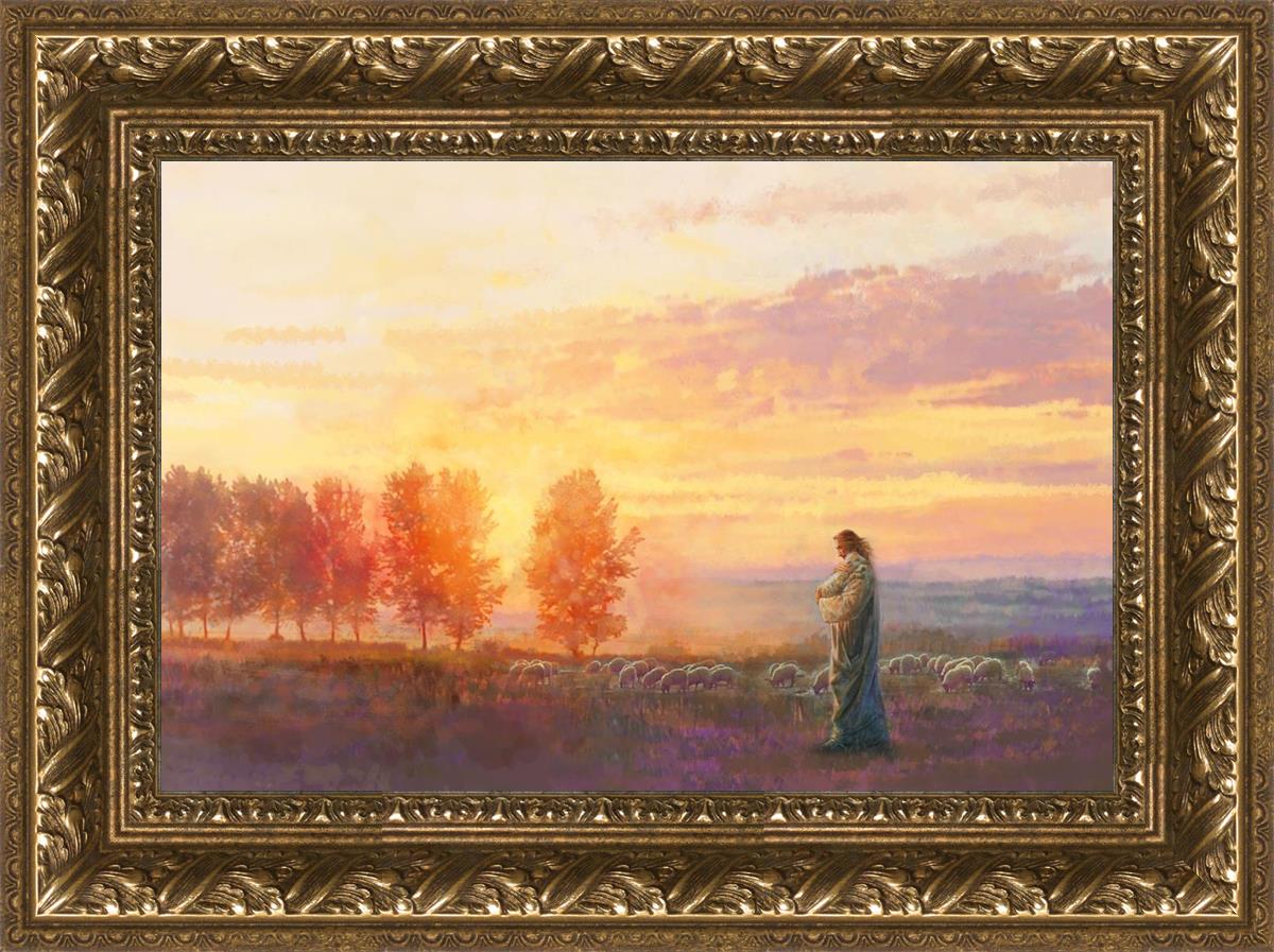 Eventide By Yongsung Kim - Premium Christian Wall Art for Home & Church Decor | Inspirational Bible Verse Canvas Painting | Perfect for Living Room, Bedroom & Worship Spaces