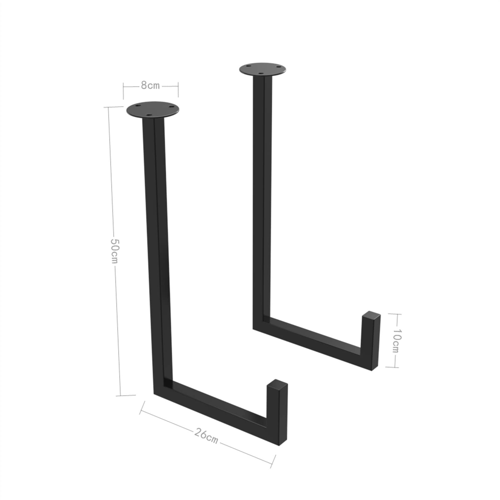 Black Steel CPU Holder for Desktop PC - Heavy Duty Tower Case Mount Bracket Supports 44 lbs - Space Saving Cable Management Solution | Perfect for Office Workstations, Gaming Rigs & Home Computers - Ideal for Compact Spaces & Organized Setups
