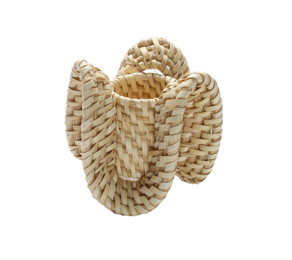 Elegant Natural Ruffle Napkin Rings Set of 4 - Perfect for Wedding, Party & Holiday Table Decor