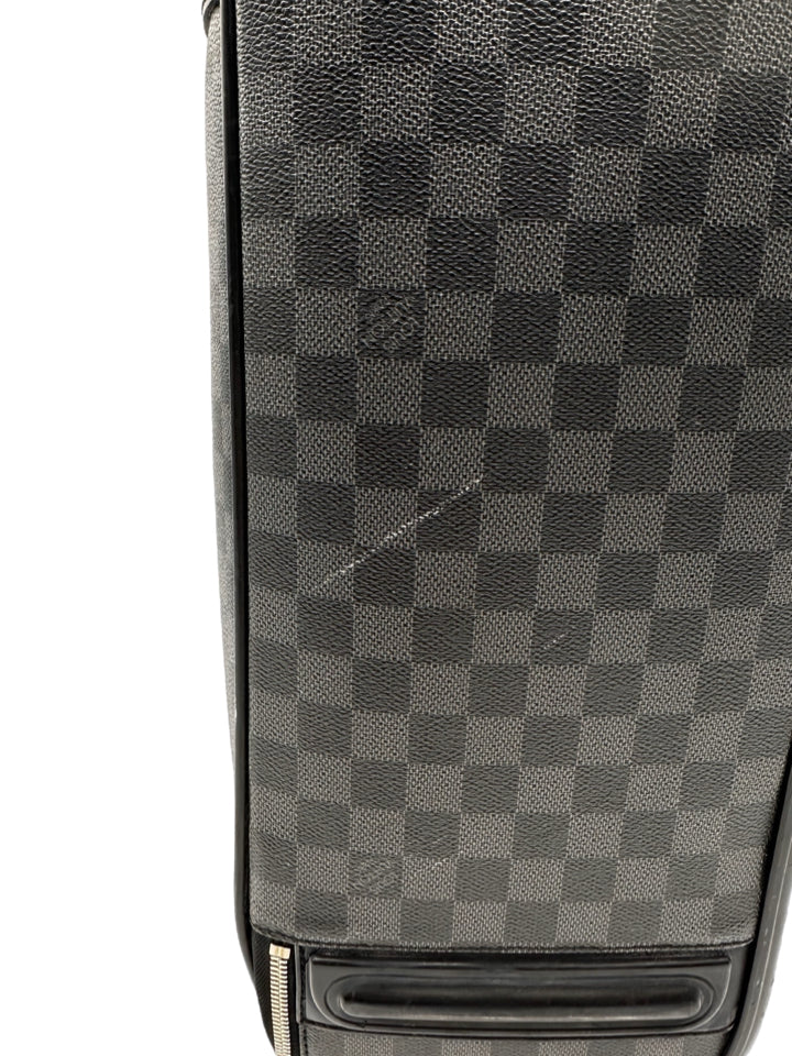 Louis Vuitton Damier Graphite Pegase Business Suitcase - Premium Carry-On Luggage for Business Travel & Executive Trips - Durable & Stylish Men's Travel Bag for Airplane & Office Use