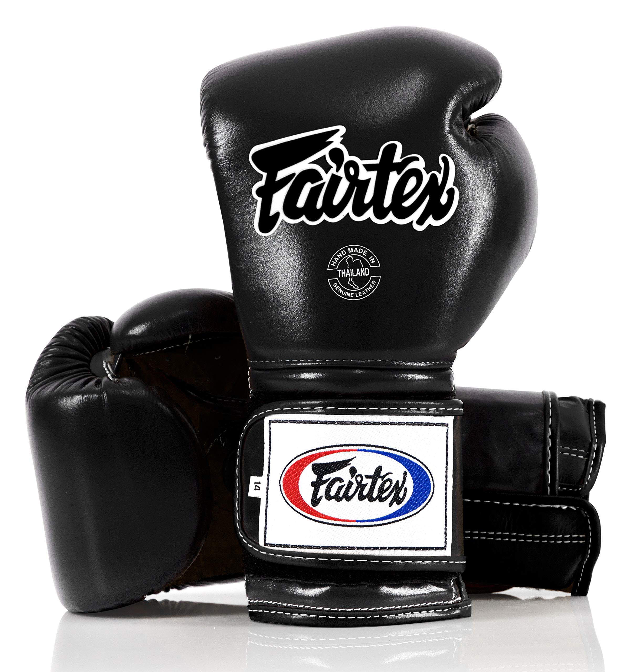 Fairtex BGV9 Muay Thai Boxing Gloves for Professionals - Mexican Style MMA Training Gloves for Hard Hitters - Lightweight & Shock Absorbent Punching Gloves for Boxing, Kickboxing & Martial Arts Training