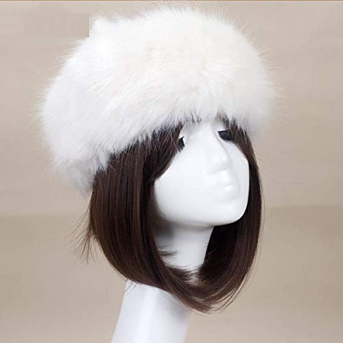 Russian Thick Fluffy Fur Headband Hat for Women & Men - Winter Ski Ear Warmer, Cold Weather Accessory for Outdoor Activities, Snowboarding, and Fashion