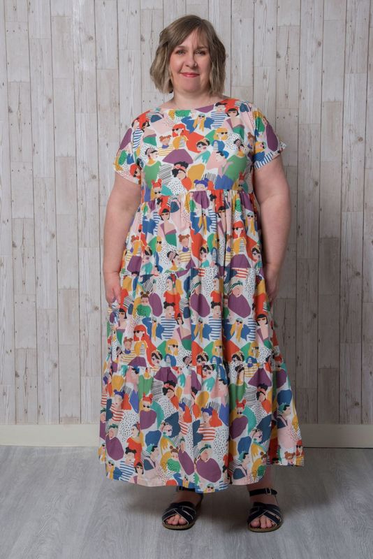 Emporia Patterns Cassie Dress - Stylish Women's Floral Summer Dress for Casual Outings & Beach Vacations