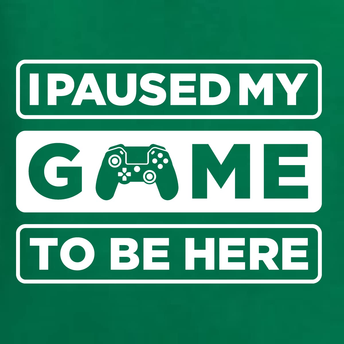 Wild Bobby 'I Paused My Game to Be Here' Gaming Sports Graphic Sweatshirt for Men & Women - Perfect for Gamers, Esports Fans, and Casual Wear