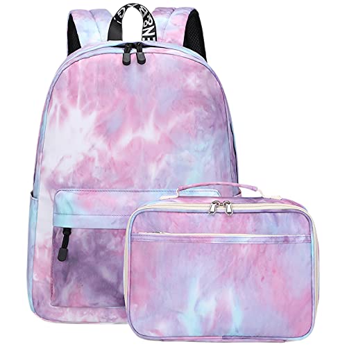 With Lunch Bag-tie Dye Purple