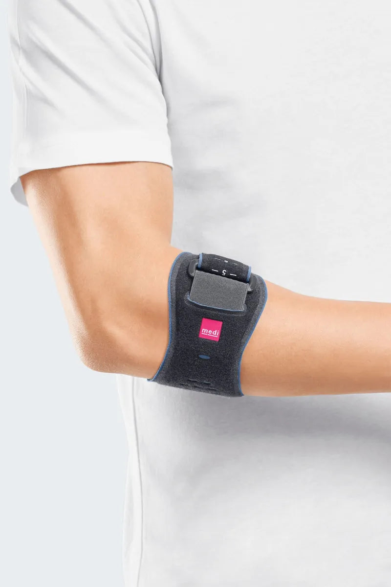 Medi Epibrace Tennis Elbow Support Brace - Adjustable Compression Sleeve for Pain Relief (One Size Fits Most) - Ideal for Tennis, Golf, Weightlifting & Daily Activities