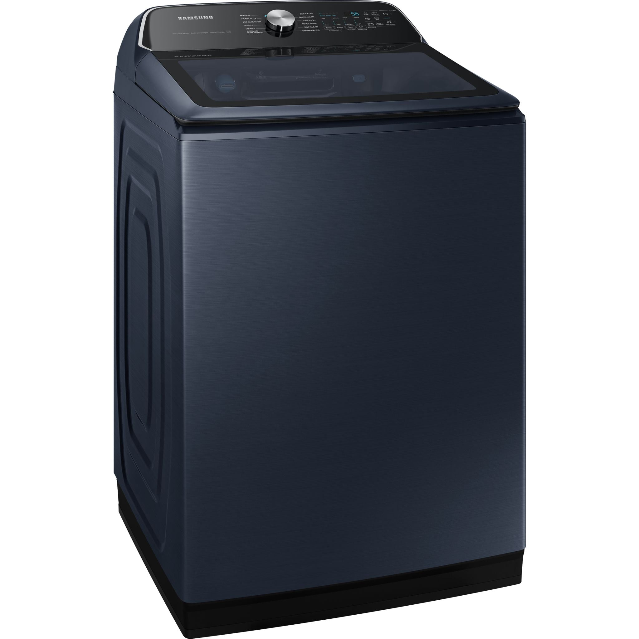 Samsung WA54CG7150ADA4 5.4 Cu. Ft. Smart Top Load Washer with Super Speed Wash in Navy Blue - Perfect for Large Families & Laundry Rooms