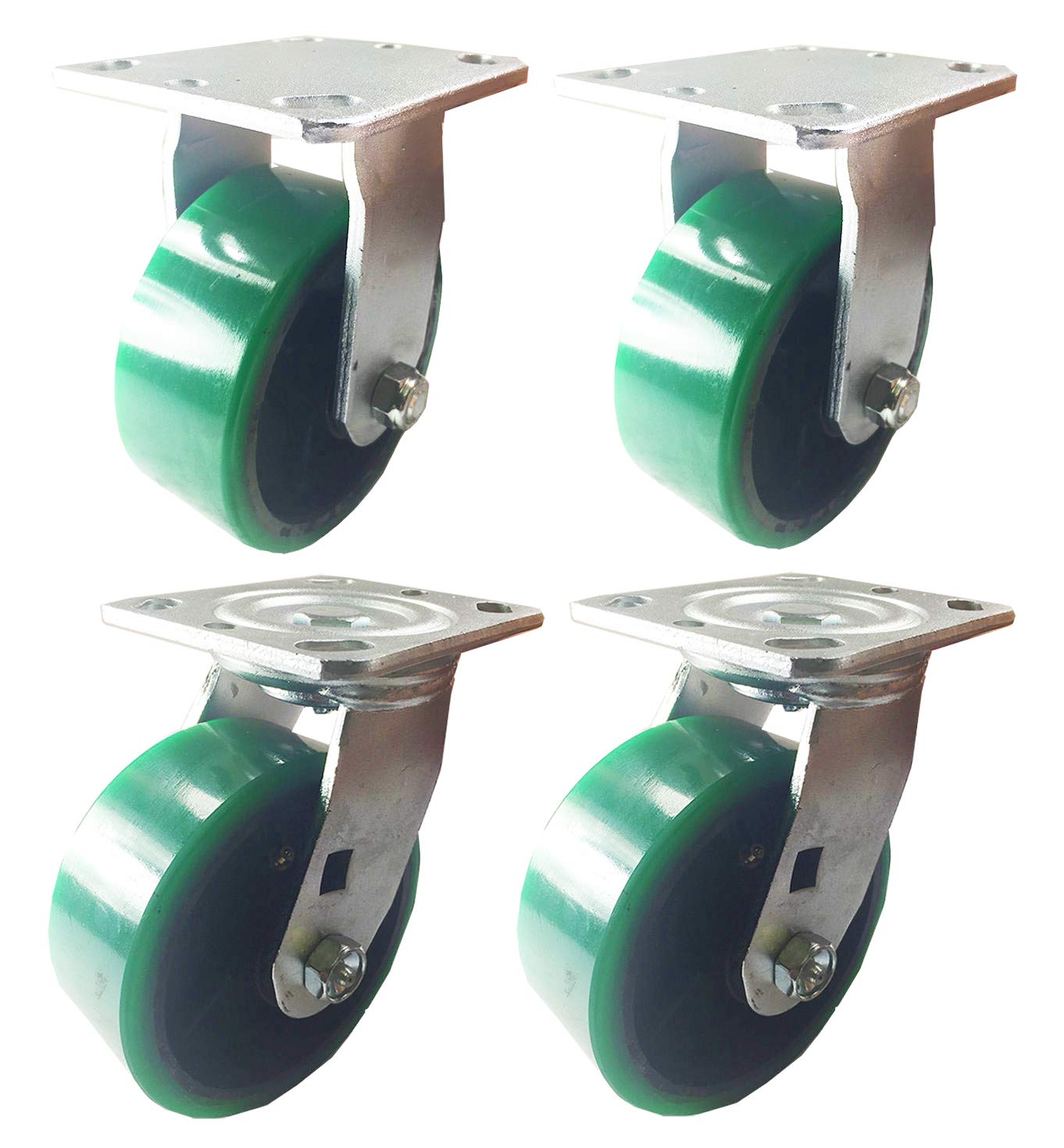 4 Heavy Duty Caster Wheels Set - 5
