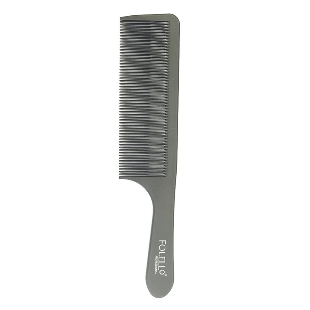Premium Carbon Fiber Comb with Ergonomic Handle FX-0611 - Detangling & Styling Tool for Men & Women - Perfect for Home, Salon, and Travel Use