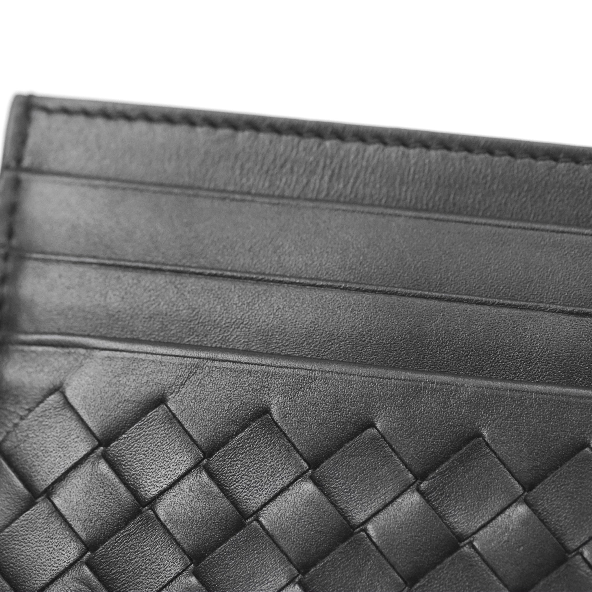 Bottega Veneta Intrecciato Leather Card Holder - Slim RFID Blocking Wallet for Credit Cards & ID (Perfect for Travel, Business & Everyday Use)