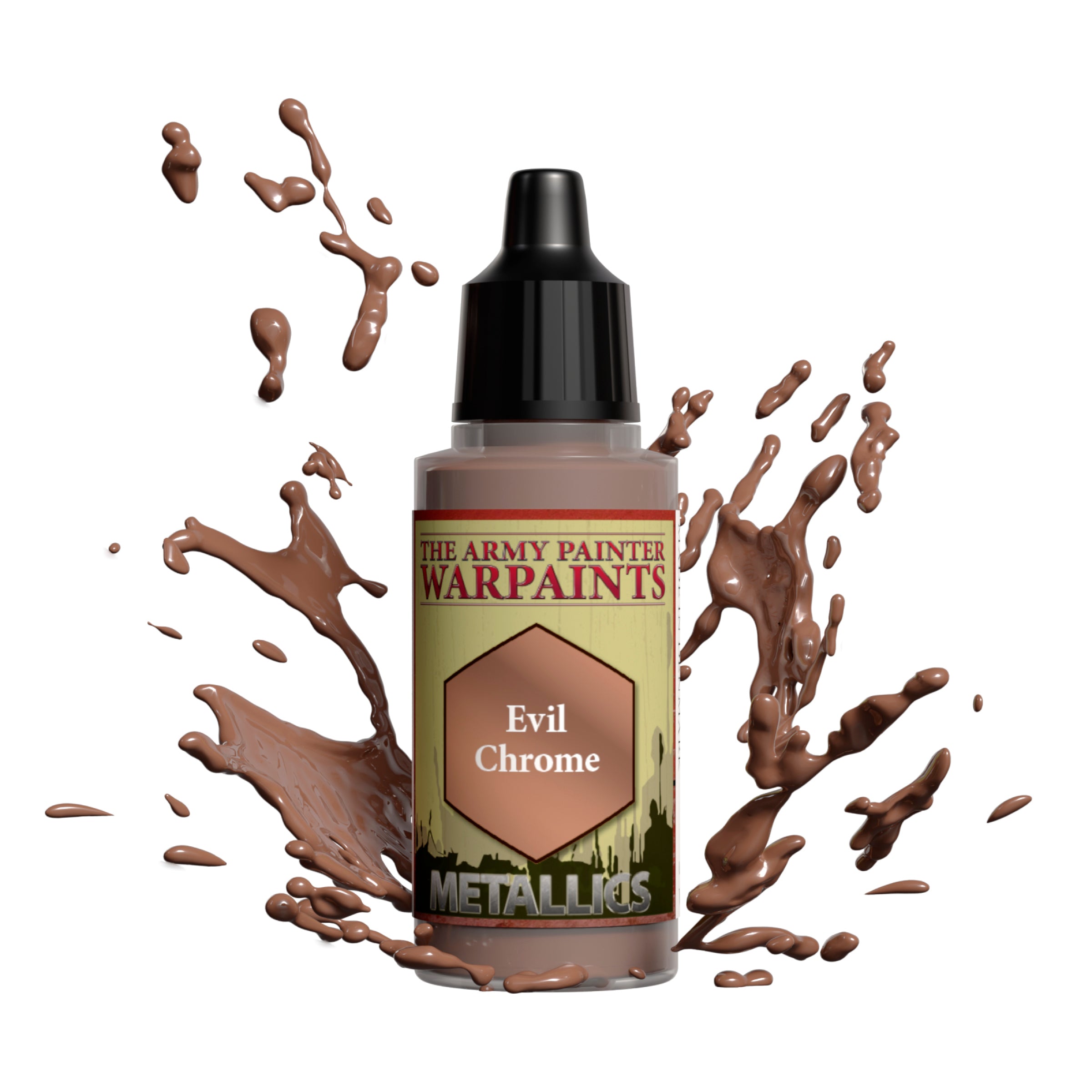 Warpaints Metallics: Evil Chrome Metallic Paint for Miniatures & Models - Perfect for Warhammer, D&D, and Tabletop Gaming