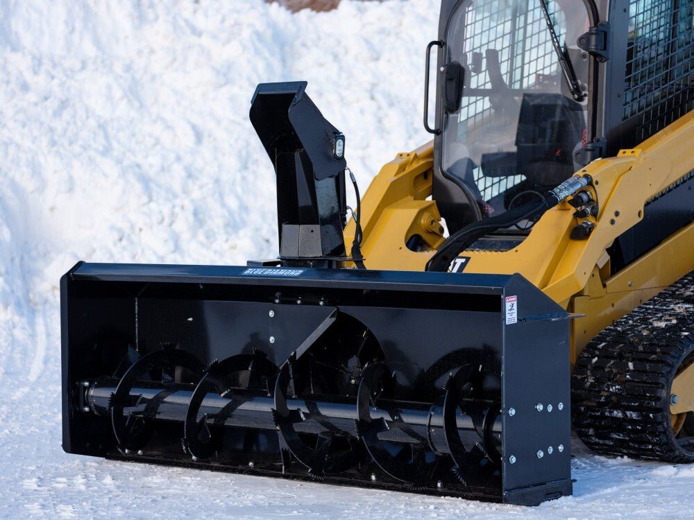 Blue Diamond® Extreme Duty Skid Steer Snow Blower Attachment - Heavy Duty Snow Removal for Tractors & Loaders - Perfect for Winter Driveway & Parking Lot Clearing