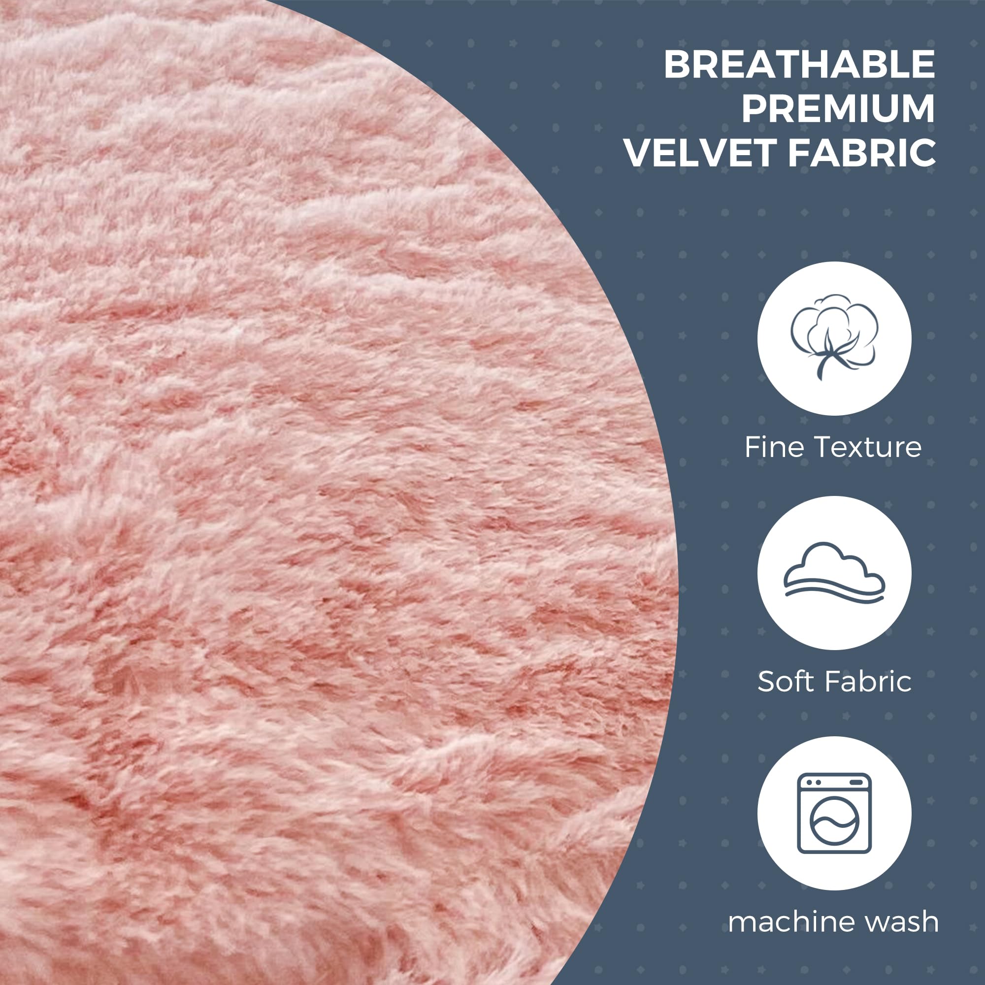 MAXYOYO Giant Faux Fur Bean Bag Chair - Convertible to Floor Mattress Bed, Pink | Ultra Soft Oversized Lounger for Living Room, Bedroom & Dorm | Perfect for Relaxing, Gaming & Sleepovers