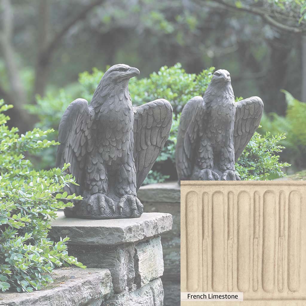 Campania International Eagle Statue - Left & Right Gazing - Elegant Home & Garden Decor for Outdoor & Indoor Use