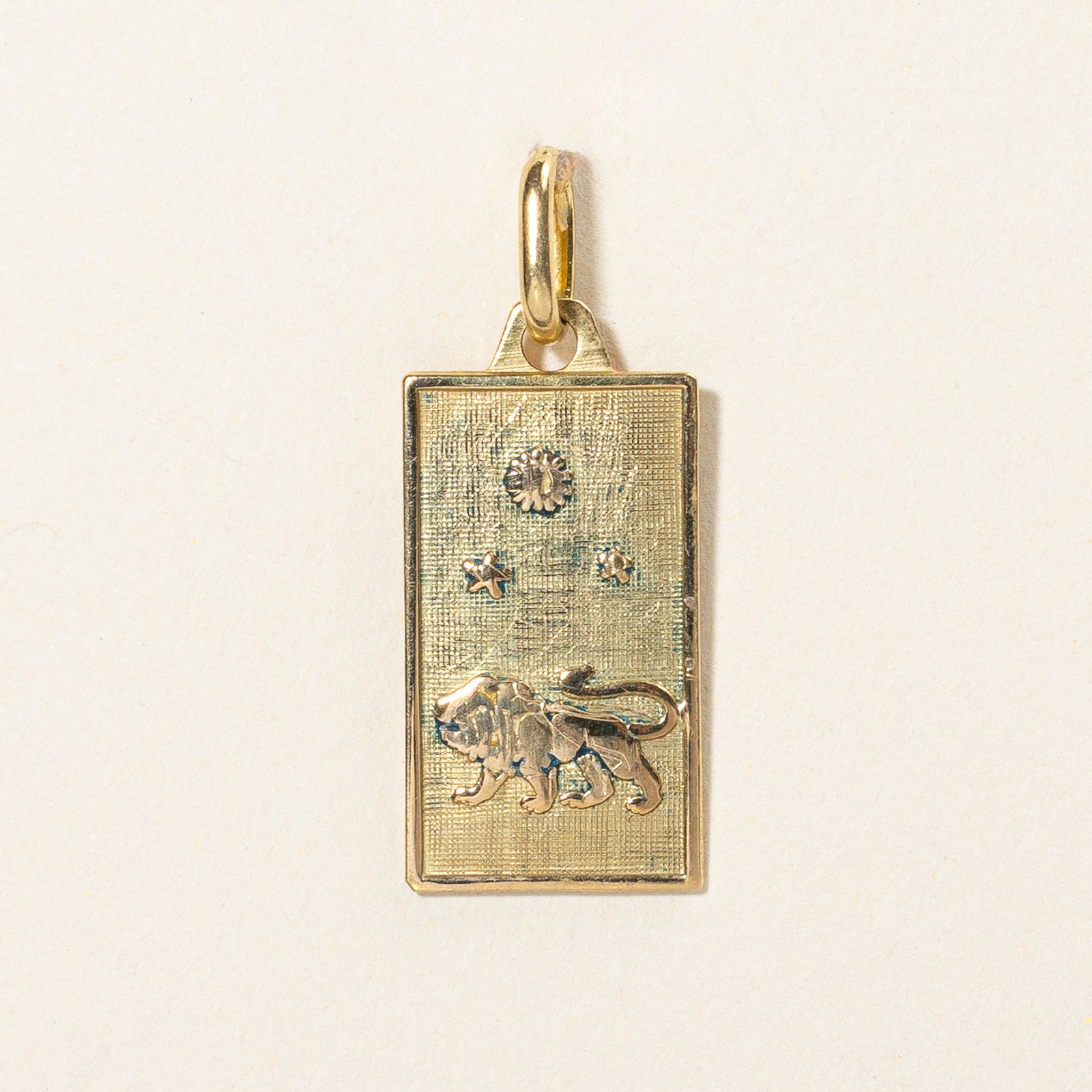 Vintage Enamel Star & Lion Pendant Necklace - Handcrafted Jewelry for Women | Perfect Gift for Birthday, Anniversary & Special Occasions