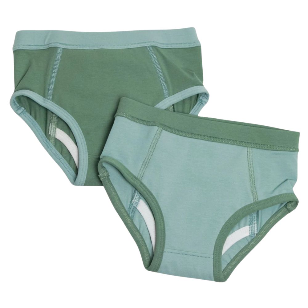 EcoNaps Reusable Cloth Training Pants 2-Pack - Organic Cotton Baby Potty Training Underwear for Toddlers | Soft, Absorbent & Eco-Friendly | Perfect for Daytime Use and Overnight Protection