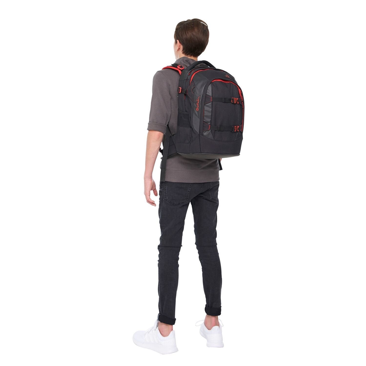 Satch Pack Fire Phantom - Premium Waterproof Backpack for Hiking, Camping & Outdoor Adventures - Durable Travel Backpack with USB Charging Port & Anti-Theft Design