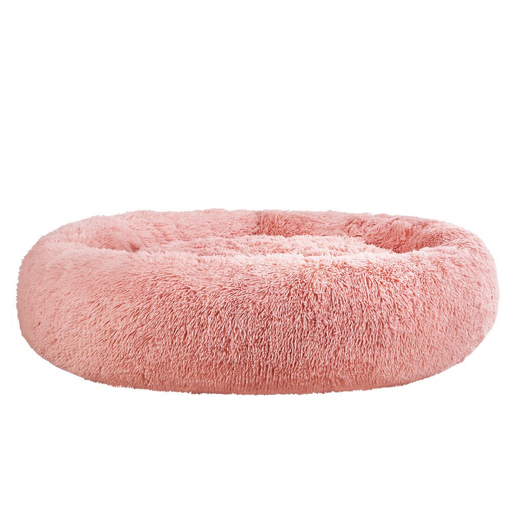 Premium Extra Large Dog Bed for Large Dogs & Cats - 110cm Orthopedic Pet Bed with Soft Plush Fabric (Pink) - Perfect for Living Room, Bedroom & Pet Crate Comfort