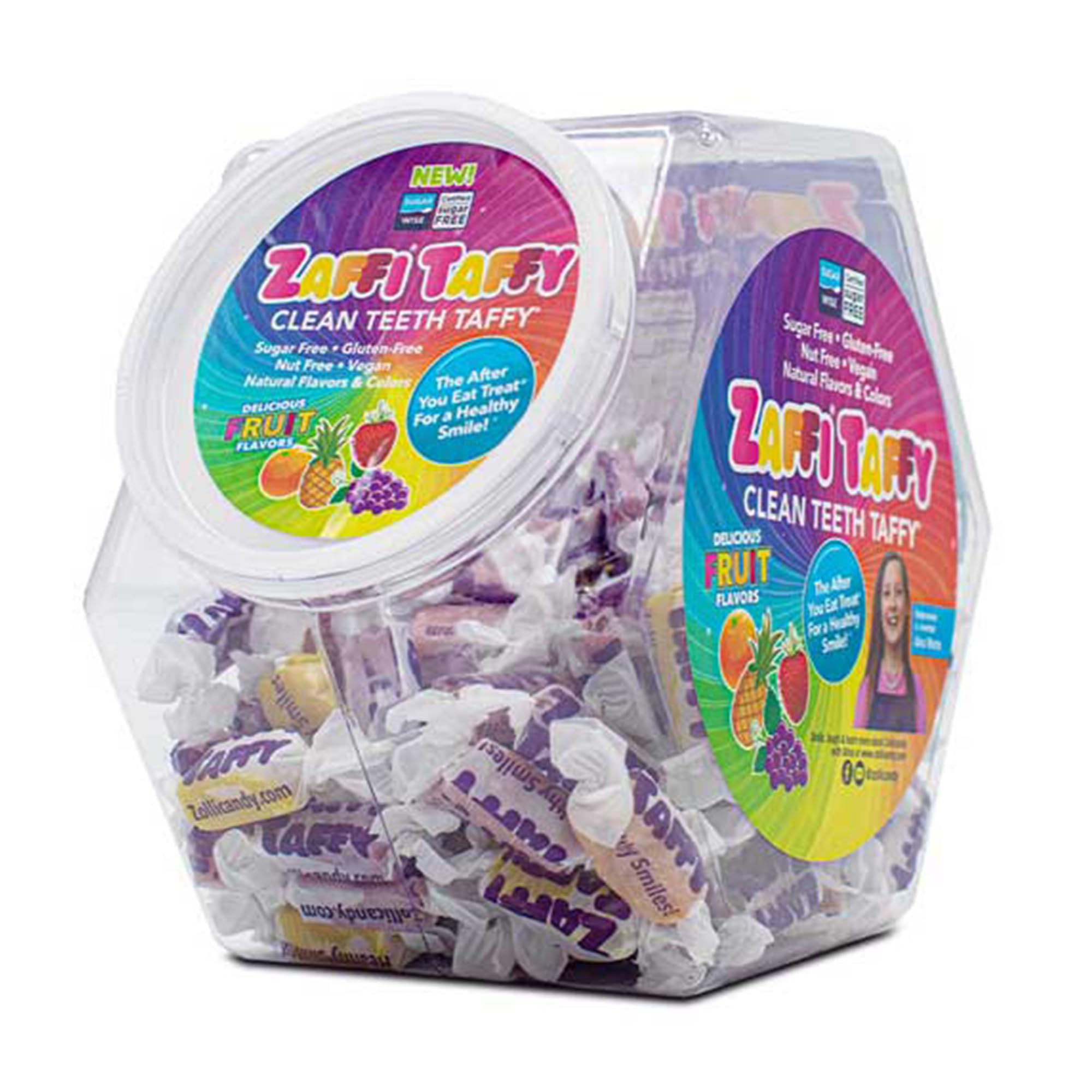 Zollipops Sugar Free Candy for Clean Teeth - Keto Friendly Taffy Variety Pack, 32 Oz (Packaging May Vary) | Healthy Sweet Treat for Kids & Adults, Perfect for School Lunches & Birthday Parties