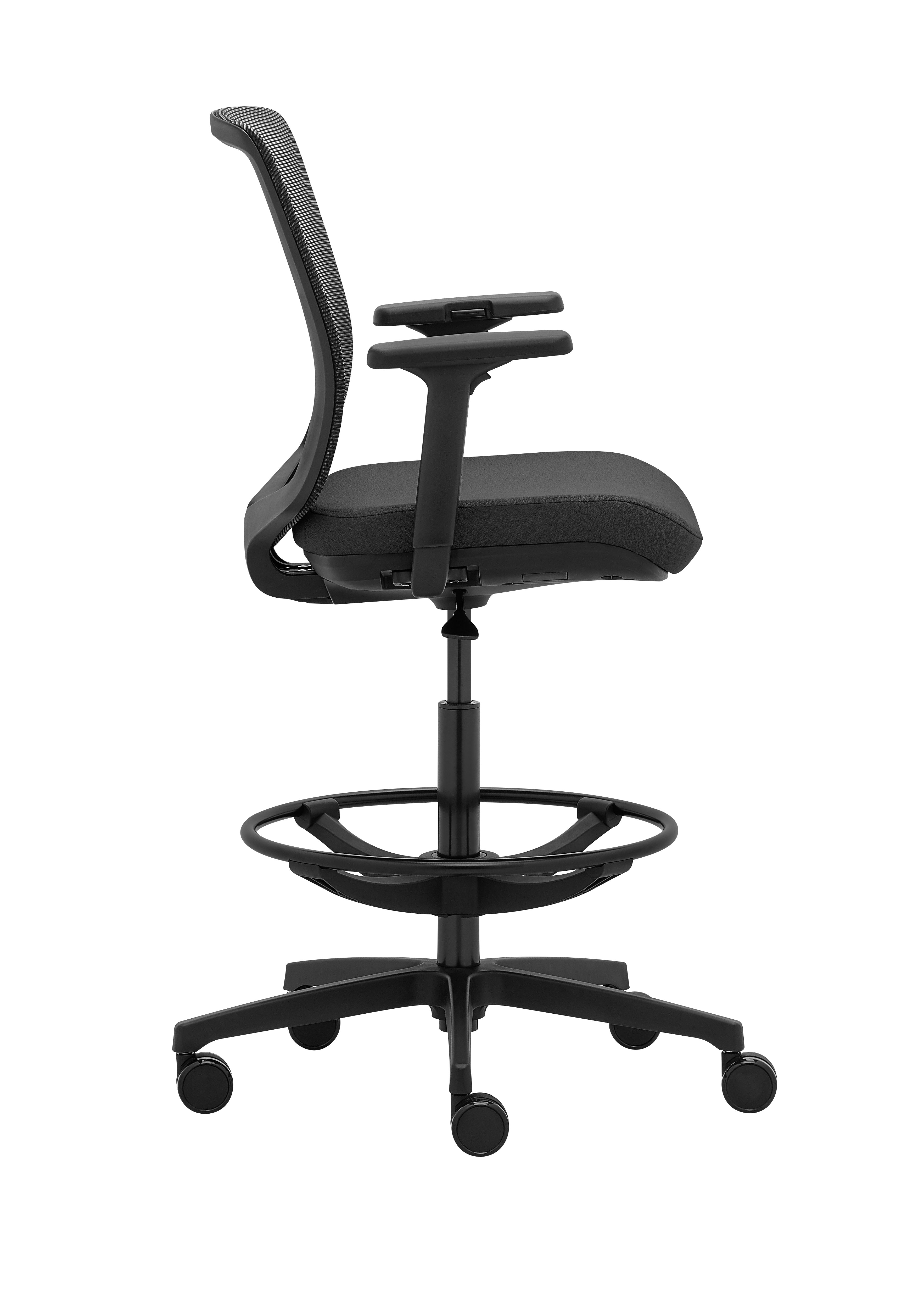 ADAPT STOOL Ergonomic Mesh Office Chair with Mid Back Support - Adjustable Height Swivel Stool for Home & Office Workspace - Comfortable Seating for Desk Work, Gaming, and Study