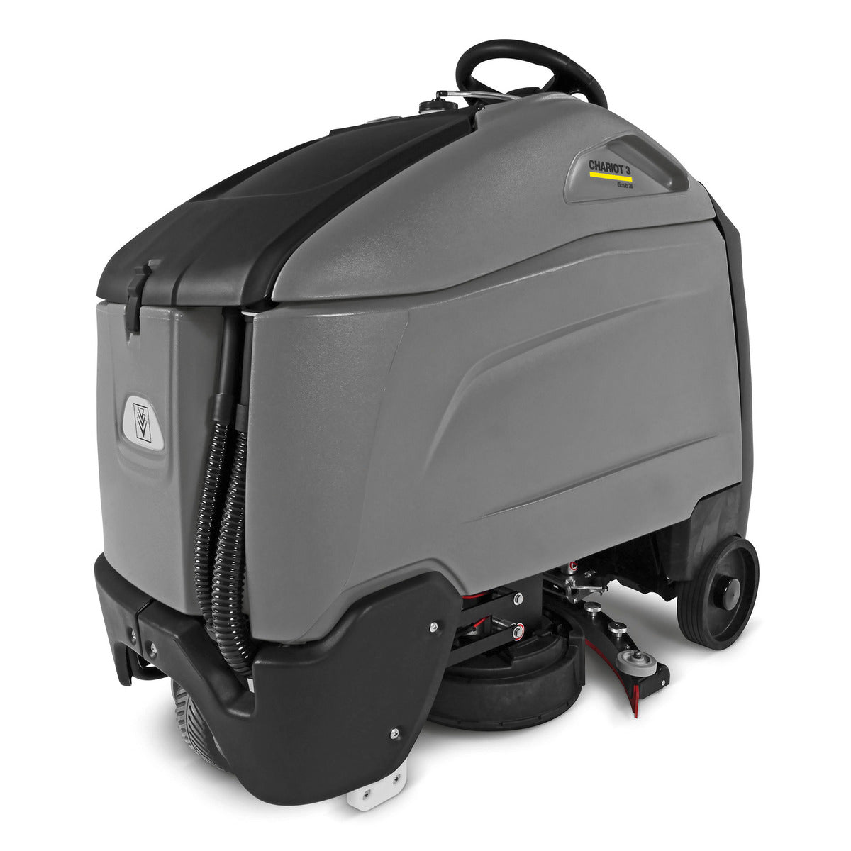 CHARIOT 3 ISCRUB 26 + 225 Wet & Brush Floor Scrubber - Professional Commercial Floor Cleaning Machine for Hardwood, Tile & Concrete - Perfect for Warehouses, Restaurants & Retail Stores