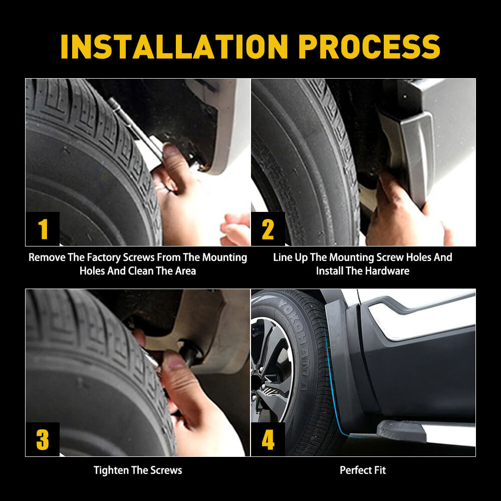 4 Pcs Front & Rear Splash Guard Mud Flaps for 2017-2021 Honda CR-V | Durable Car Mudguards | Perfect for Off-Roading & All-Weather Protection