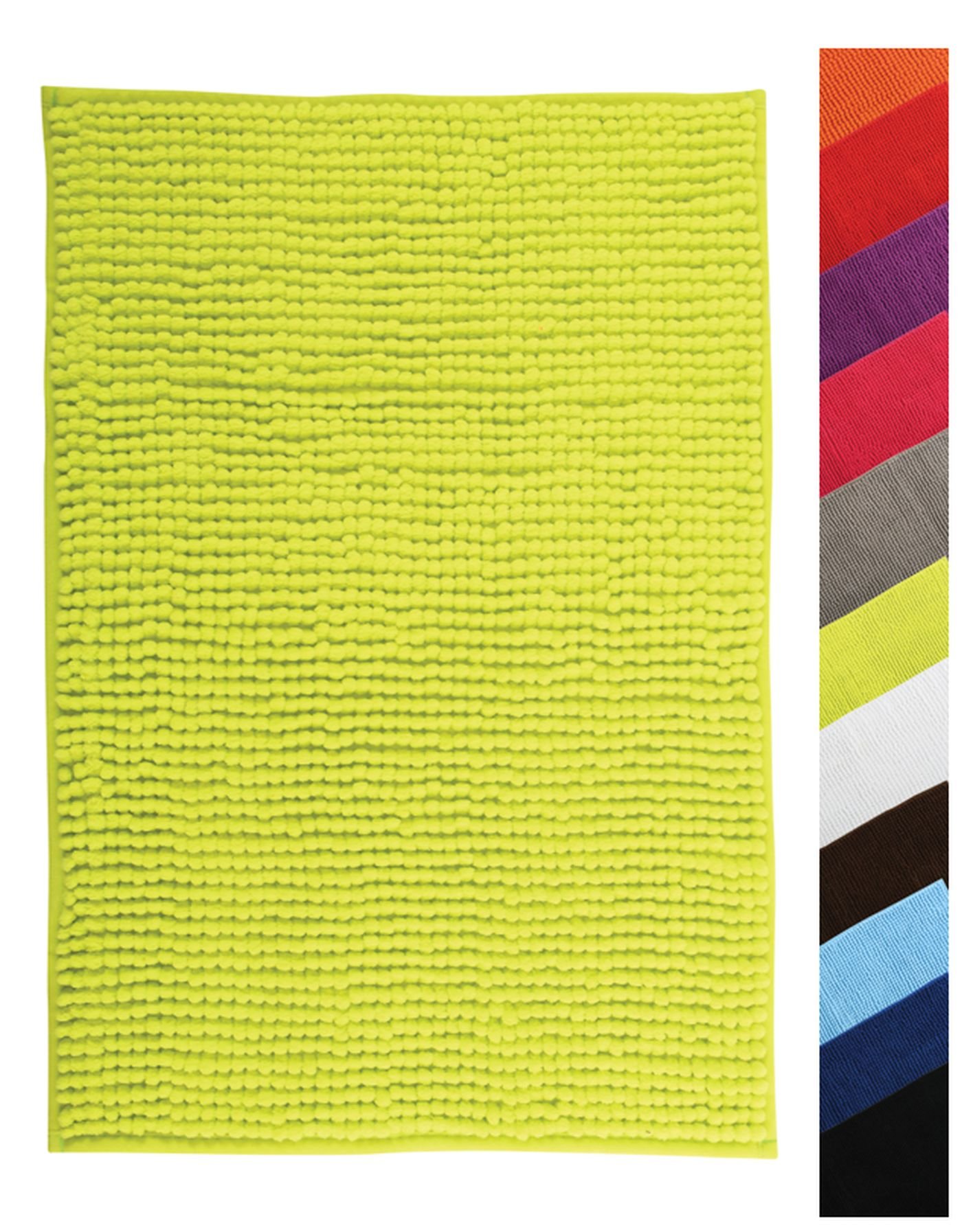 Premium Non-Slip Green Bath Mat 60x40 cm - Super Absorbent, Quick Dry Bathroom Rug for Shower, Tub & Floor - Soft Microfiber Surface for Safety & Comfort