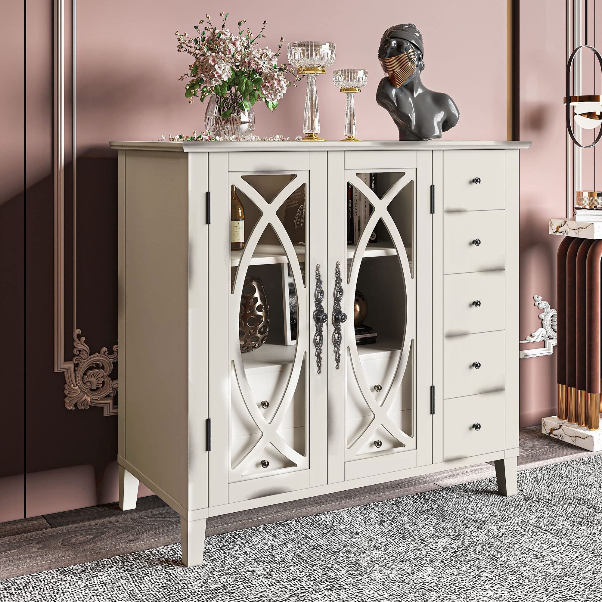 Modern Wooden Console Table with Drawer & Adjustable Shelf - Stylish Accent Storage Cabinet for Living Room, Bedroom, Entryway - Perfect for Hallway Decor, Sofa Table & Home Organization