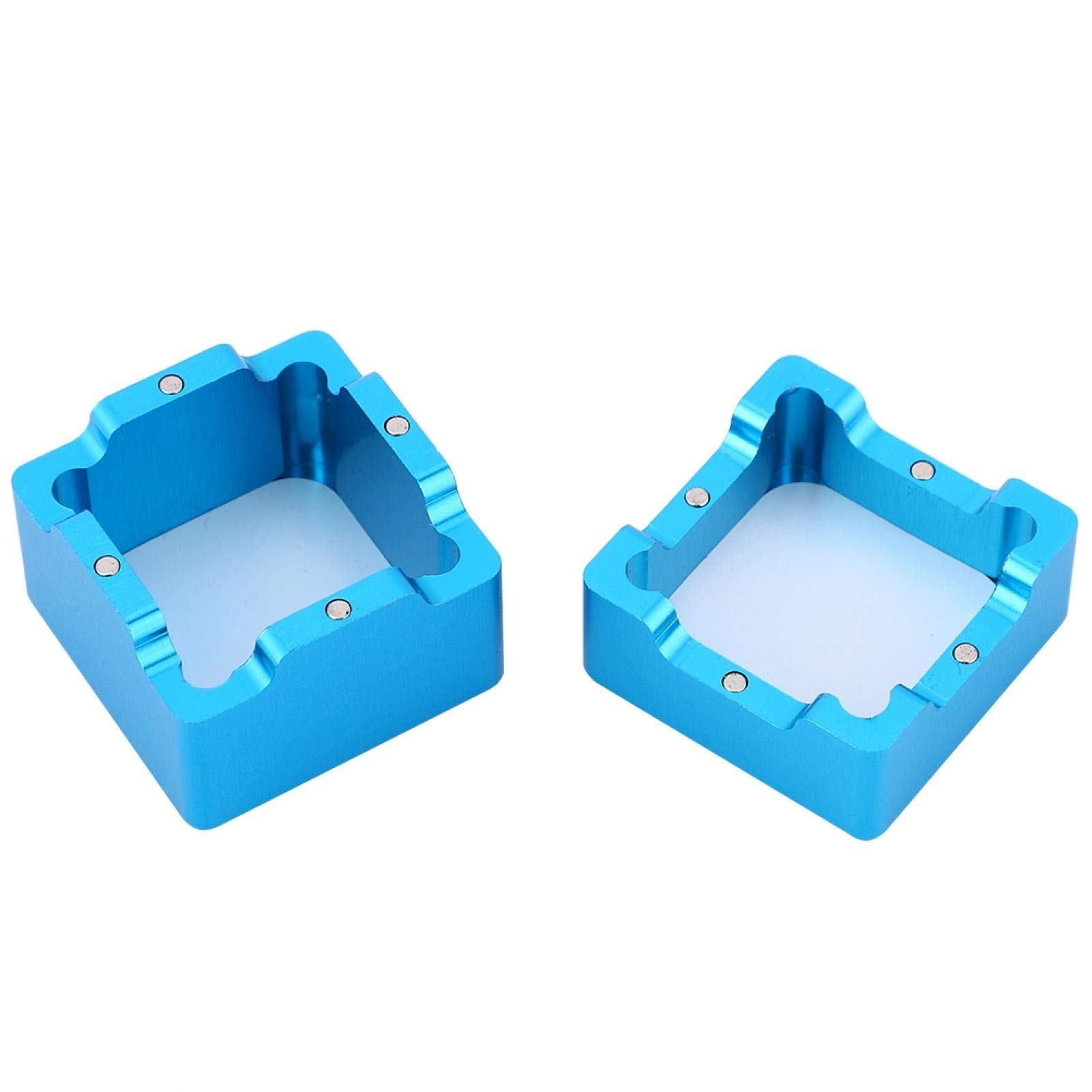 **Magnetic Snooker Chalk Holder with Detachable Tip - 3x3x3cm Blue Pool Chalk Holder for Billiards & Cue Sports - Perfect for Home, Bar, and Professional Game Rooms**