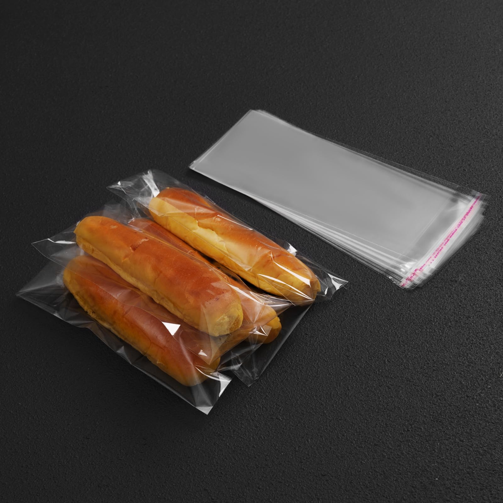 200 Pack 4x9 Inch Clear Resealable Cellophane Bags - Self Adhesive Cookie Candy Jewelry Packaging Bags for Gifts, Samples, Cookies, Treats - Perfect for Bakery, Party Favors, Retail Display & Small Business Packaging
