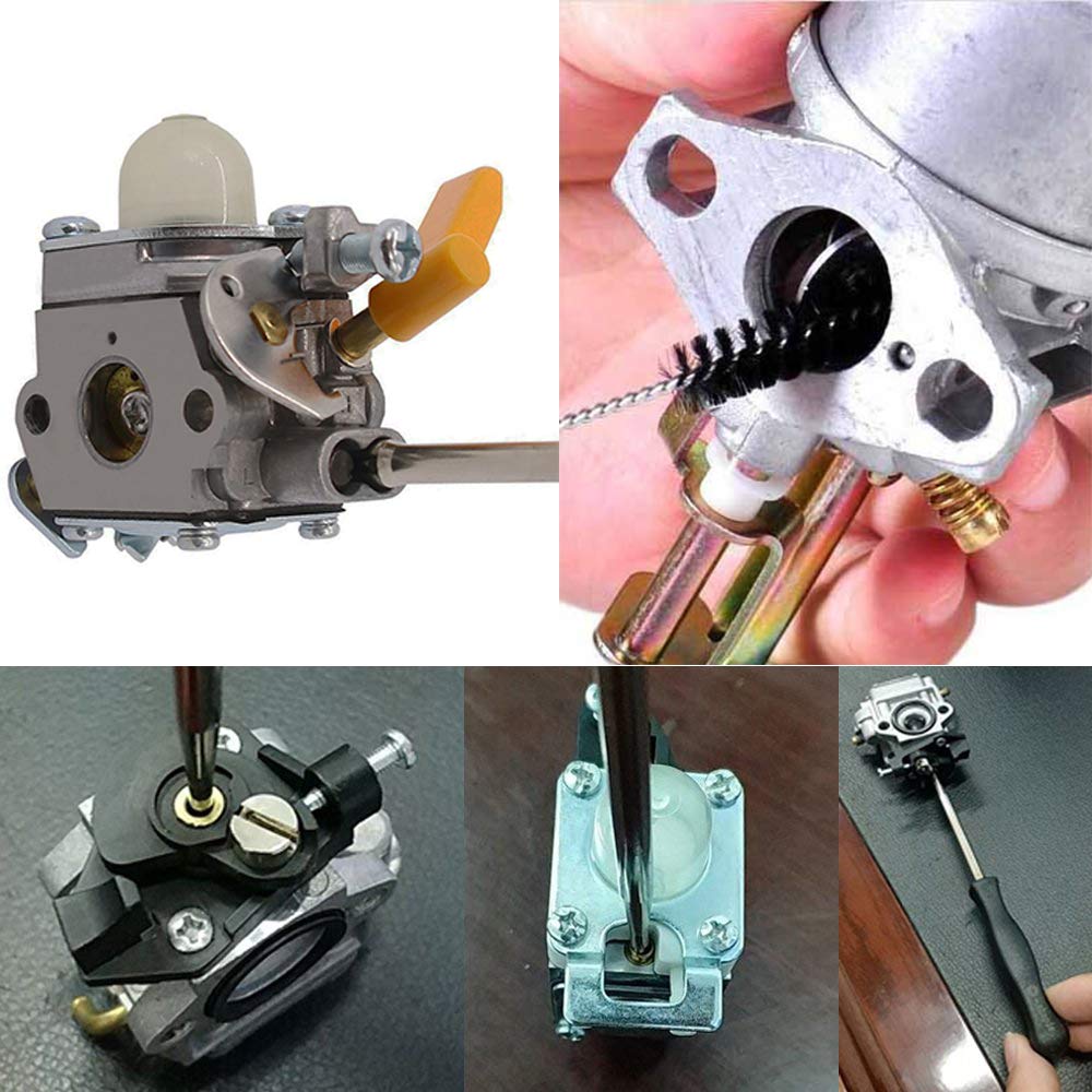 10-Piece Carburetor Adjustment Tool Kit for Small 2-Cycle Engines - Compatible with STIHL, Poulan, Husqvarna, MTD, Ryobi, Homelite Trimmers, Weed Eaters & Chainsaws - Essential Carb Tune-Up & Maintenance Screwdriver Set for DIY Lawn Care & Landscaping Equipment Repair