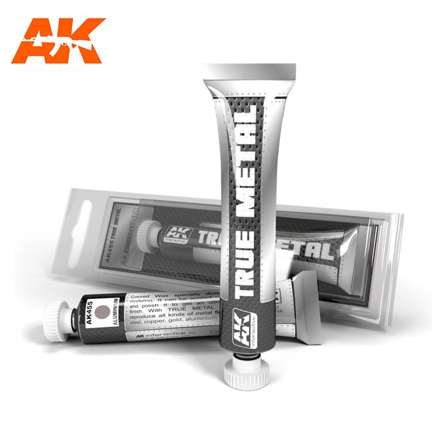 Premium AK True Metal Metallic Aluminum Paint - High-Quality Metallic Finish for Model Kits, DIY Crafts & Automotive Touch-Ups | Perfect for Scale Models, Custom Projects & Metal Surface Restoration