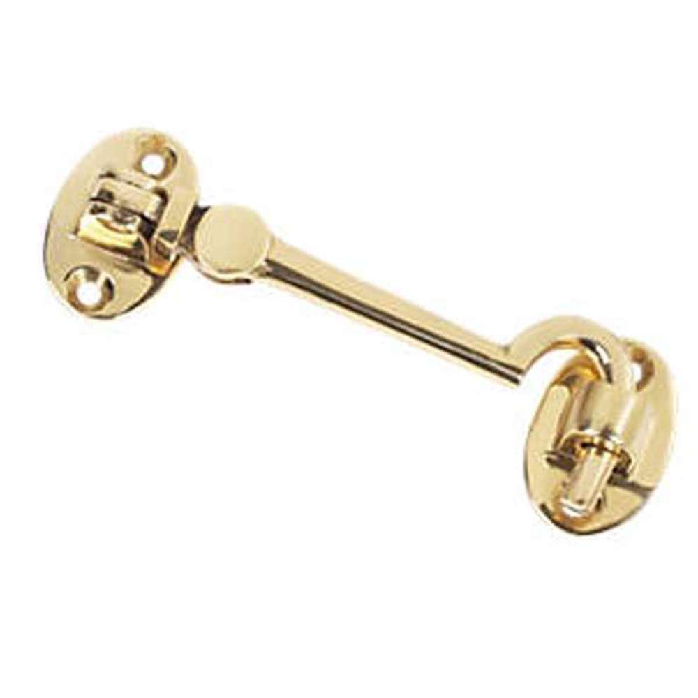 Premium 6-Inch Brass Cabin Hook - Heavy Duty Door Latch for Boats, RVs, and Home Security - Ideal for Marine, Camping, and Indoor Use
