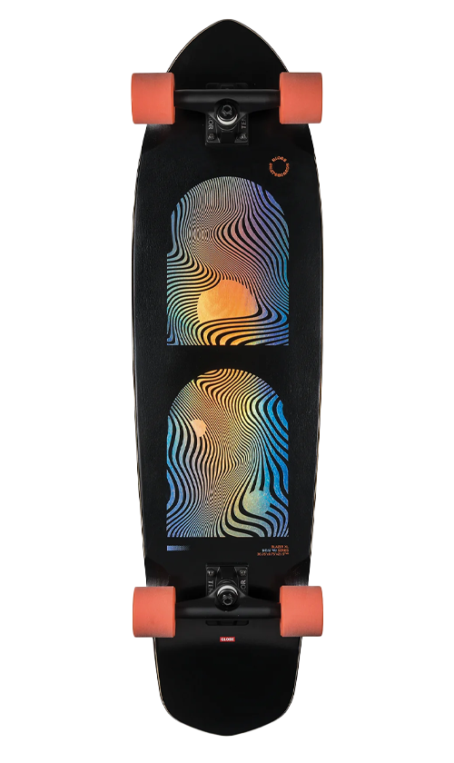 Globe Blazer XL 36 Inch Cruiser Skateboard - Black & Orange Design for Smooth Riding | Perfect for Commuting, Campus Cruising & Urban Adventures
