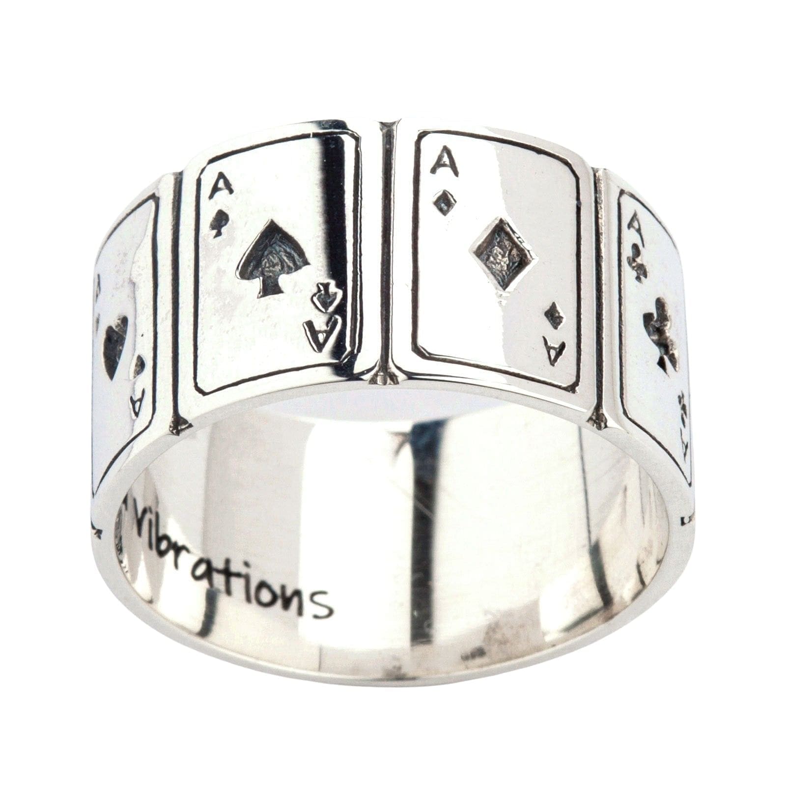 Ace Cards 925 Sterling Silver Band Ring for Men & Women - Elegant Stackable Wedding Ring, Promise Ring, Anniversary Gift - Perfect for Everyday Wear, Date Night & Special Occasions