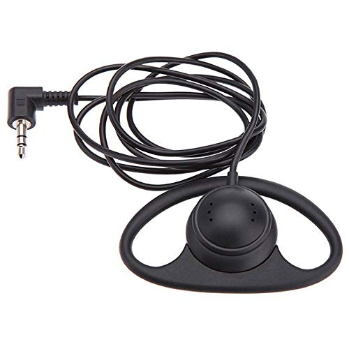 EXMAX 3.5mm Single Ear Hook Headphones - 10 Pack Mono D-Shape Ear Clip Headset for Tour Guide Systems, Audio Devices & Tablets - Perfect for Tour Guides, Call Centers & Hands-Free Listening