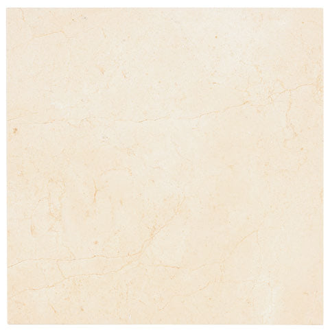 Premium Crema Marfil Marble Tile 18x18 - Natural Stone Floor & Wall Tile for Bathroom, Kitchen, and Living Room Renovation
